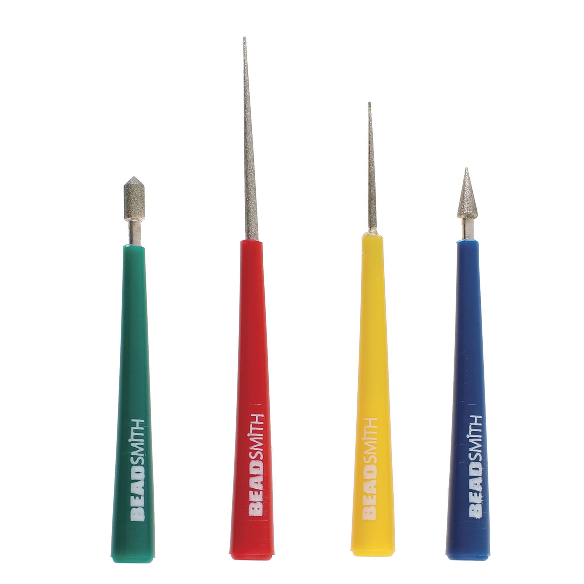 The Beadsmith® 4 Piece Bead Reamer Set